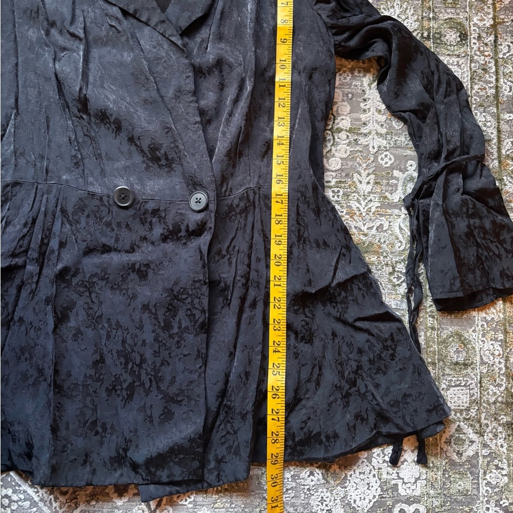 Free People Oversized Damask Deep Indigo Blazer - Picture 7 of 7